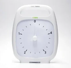 Hjælpemidler|Til Børneværelset<Time Timer PLUS Hvid (14x18 cm.) - 5 min.