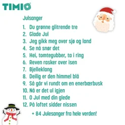 Legetøj Til Ferien|Jul<TIMIO tilbehør - Disc m. julesange