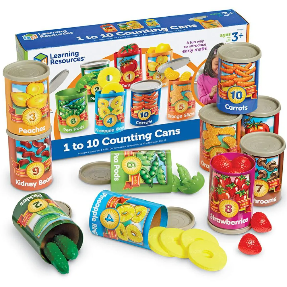 Logik & Talforståelse|Sprog & Leg<Learning Resources Tælle og sorteringssæt - Dåser