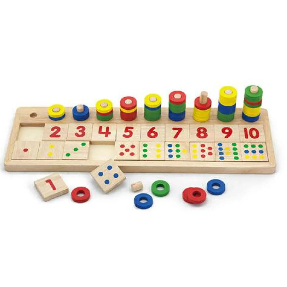 Matematik & Leg|Sorterings- & Stablelegetøj< Tæl og match tal