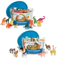 Vis Alle Varer (Særlige Behov)|Logik & Talforståelse<Learning Resources Tæl & Sorter - Bondegårdsdyr eller Dinosaurusser