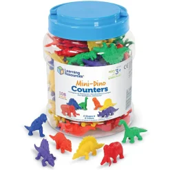 Logik & Talforståelse|Matematik & Leg<Learning Resources Tæl & Sorter - Forhistoriske dyr, 108 dele
