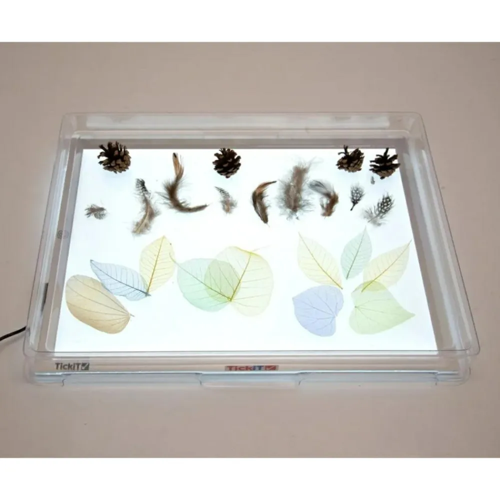 Taktil / Følesans|Finmotorik<tickit® Transparent bakke til lyspanel A3