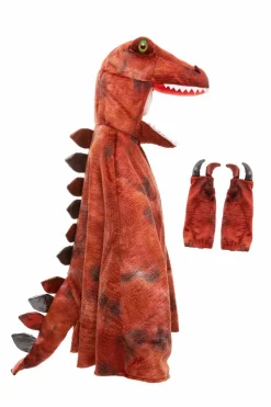 Halloween|Fastelavn<Great Pretenders T-Rex kappe med klør - Rød, str. 4-6 år