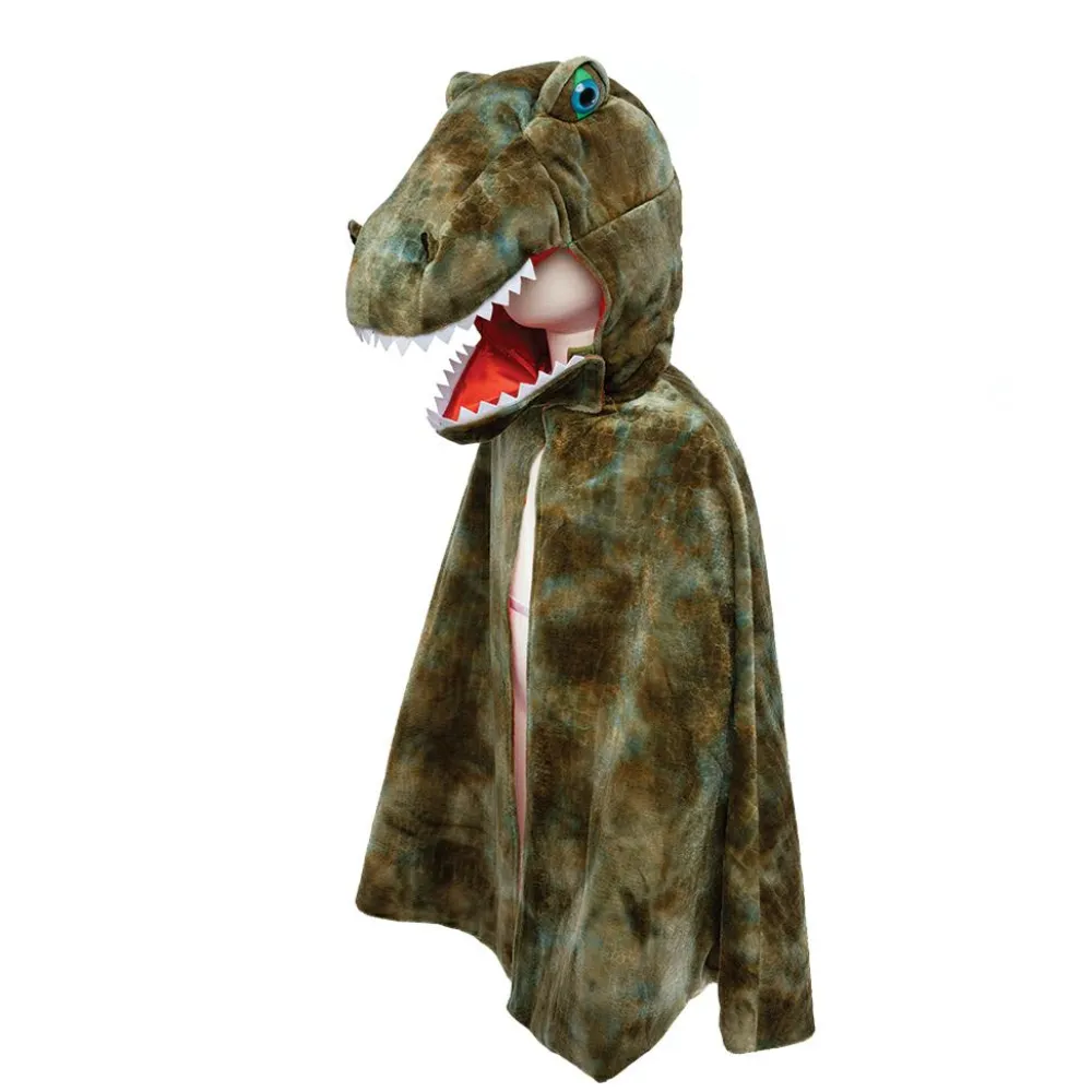 Fastelavn|Dinosaur Legetøj<Great Pretenders T-Rex kappe m. klør - Grøn, str. 4-6 år