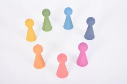 Trælegetøj|Montessori<tickit® Træfigurer - Regnbue, 7 stk