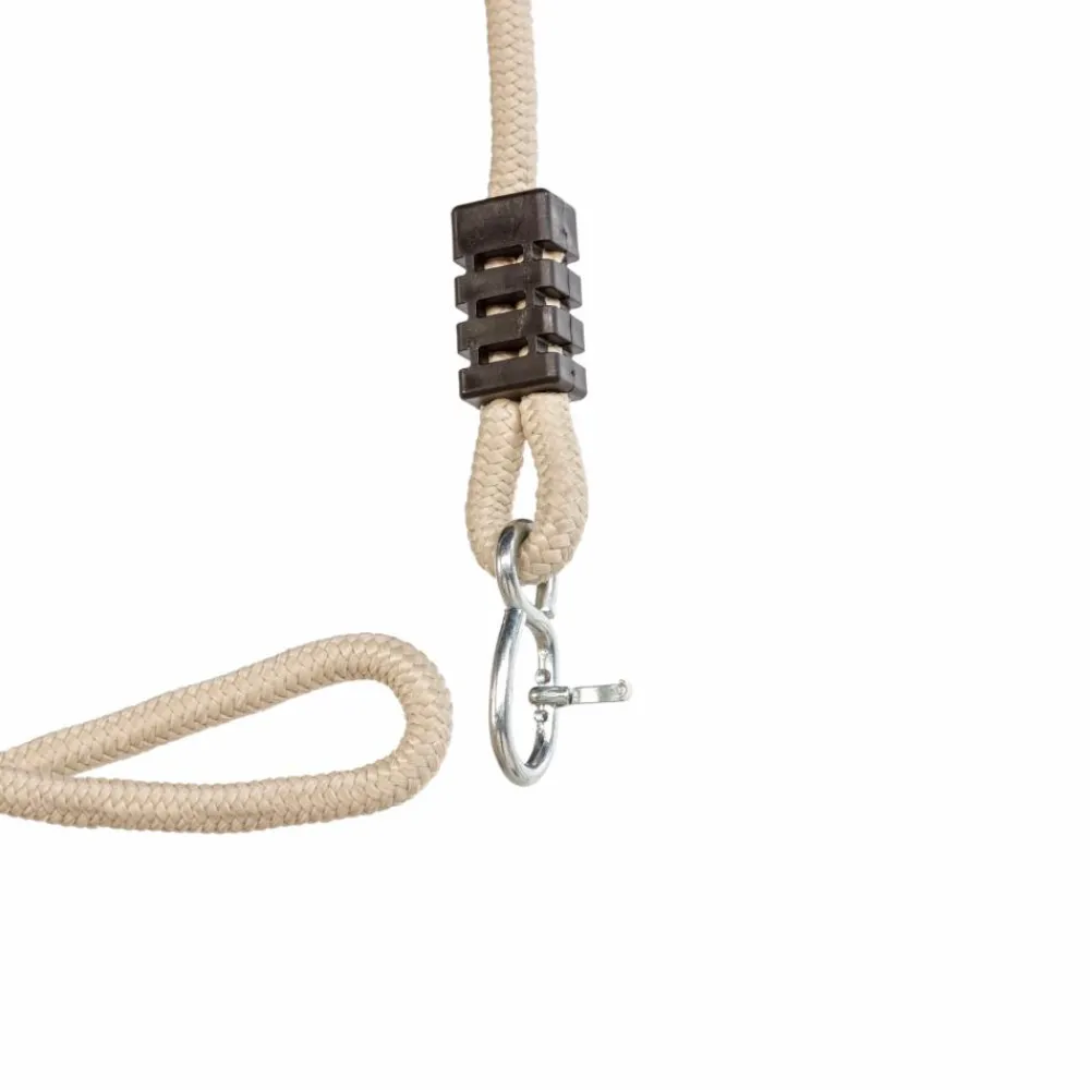 Gynger<DICE Trægynge 44 x 17,5 cm - 6 meter (beige reb)