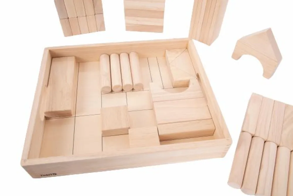 Trælegetøj|Montessori<tickit® Træklodser MEGA, 54 stk