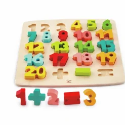 Matematik & Leg|Trælegetøj<Hape Træpuslespil m. 27 brikker - Tal & symboler