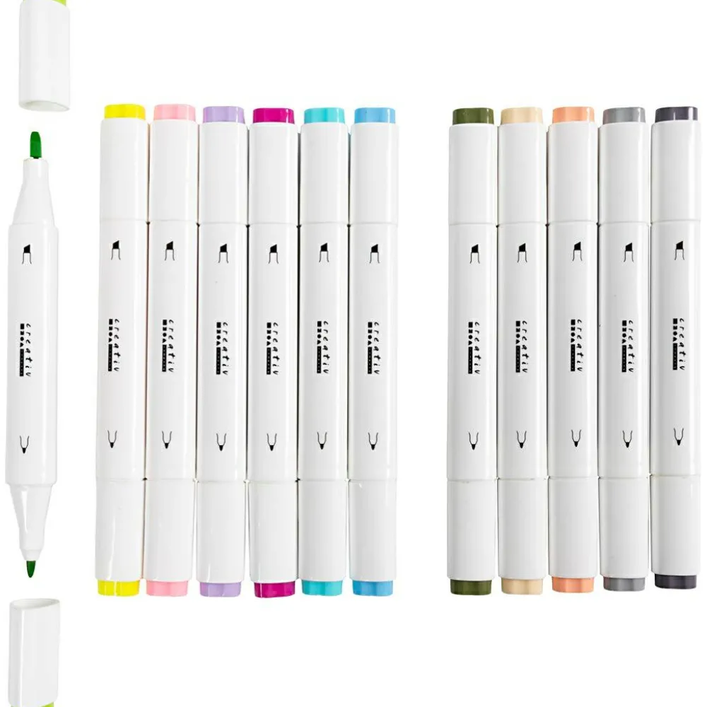 Voksenværk|Påske<Creativ Company Twin Markers - Pastel, 12 stk