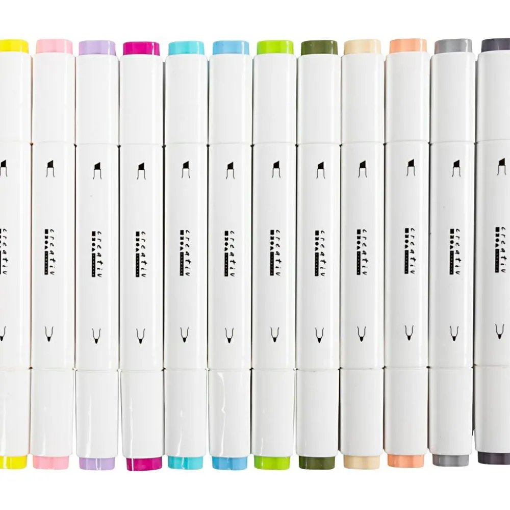 Voksenværk|Påske<Creativ Company Twin Markers - Pastel, 12 stk