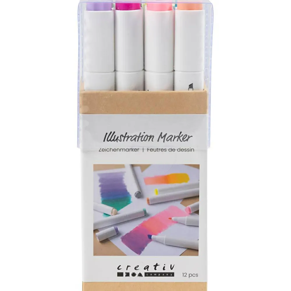 Voksenværk|Påske<Creativ Company Twin Markers - Pastel, 12 stk