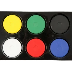 Tegne- & Malegrej<Creativ Company Vandfarver Ø4,4 cm - Basisfarver, 6 stk
