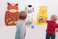 Babylegetøj< Vægpanel - Dyrevenner, 3 stk.