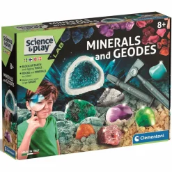 Naturvidenskab|Lav Selv Krystaller<Clementoni Videnskabssæt - Mineraler & geoder