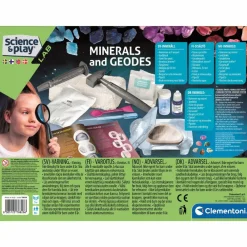 Naturvidenskab|Lav Selv Krystaller<Clementoni Videnskabssæt - Mineraler & geoder