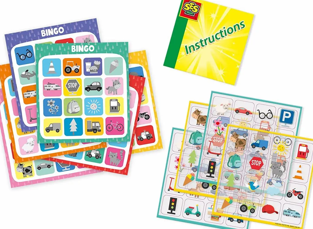 Sprog & Leg|Legetøj Til Ferien<SES Creative Vinduesbingo til bilturen