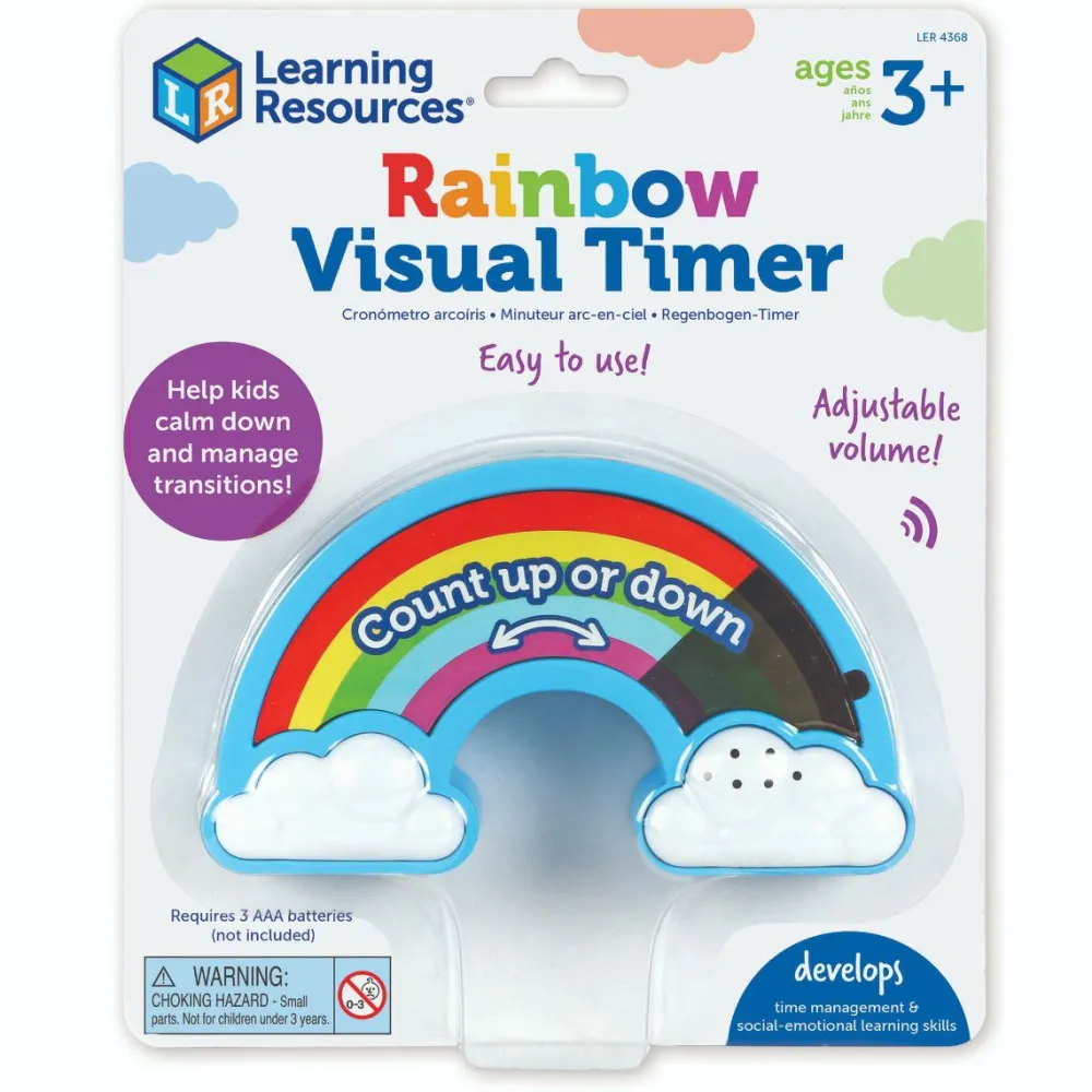 Hjælpemidler|Til Børneværelset<Learning Resources Visuel timer - Regnbue