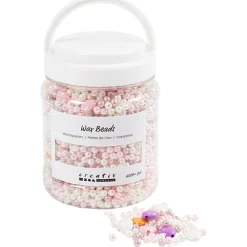 Lav Selv Smykker|Kreativ Leg<Creativ Company Voksperler i spand - Pastel, 6.000+ stk