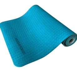 Mindfulness For Børn|Børneyoga< Yogamåtte 183 x 61 cm - Blå/Grå