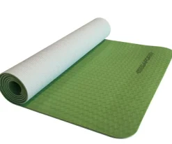 Mindfulness For Børn|Børneyoga< Yogamåtte 183 x 61 cm - Grøn/Grå